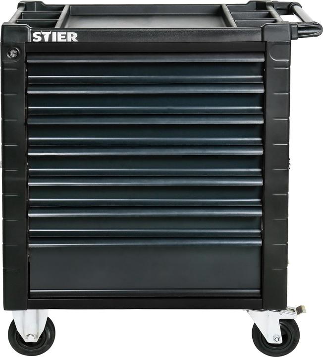 Actual product image Stier Workshop trolley with safety guard and side door (7 x)
