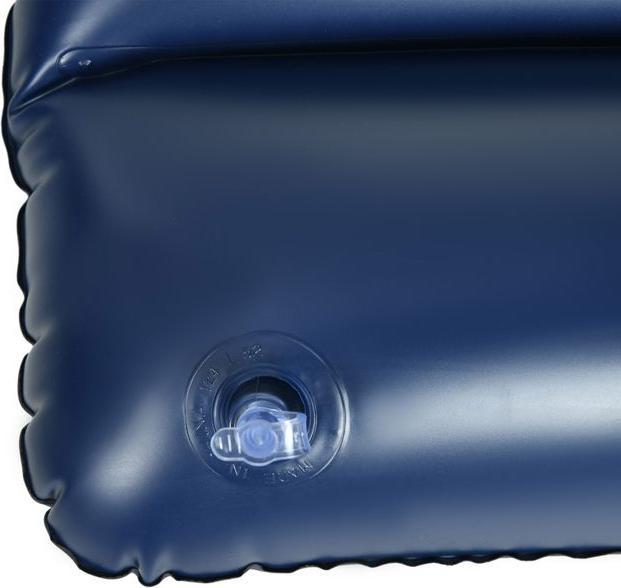 Image du produit Swisshandel24 Matelas gonflable pour 2 personnes, avec pompe à main, souple & robuste, 203x152x22cm, bleu (152x203)