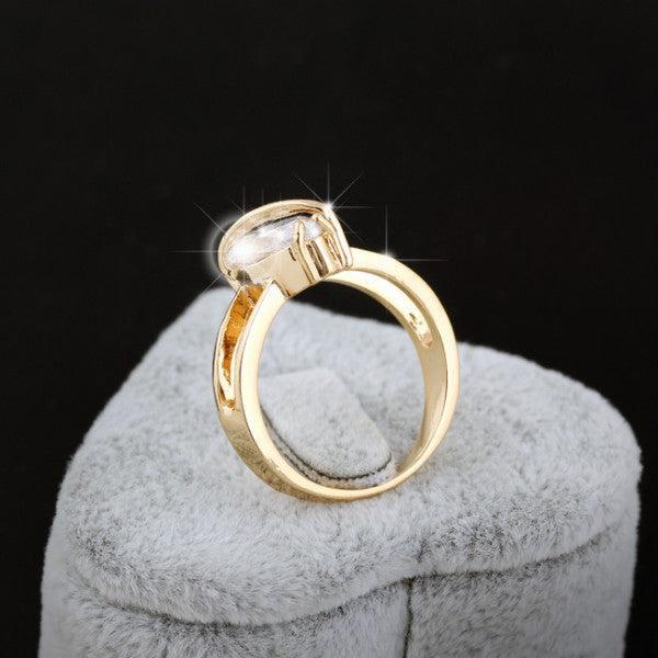 Image du produit Hermex Bague en or RGP avec zirconium - Or T. 51 (51)