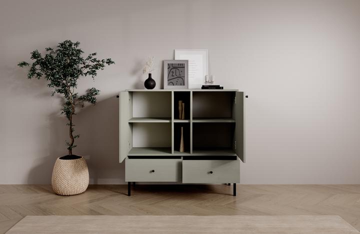 Actual product image ADRK Furniture Tili 2D 2S 2P chest of drawers (100.5 x 41 x 95 cm)