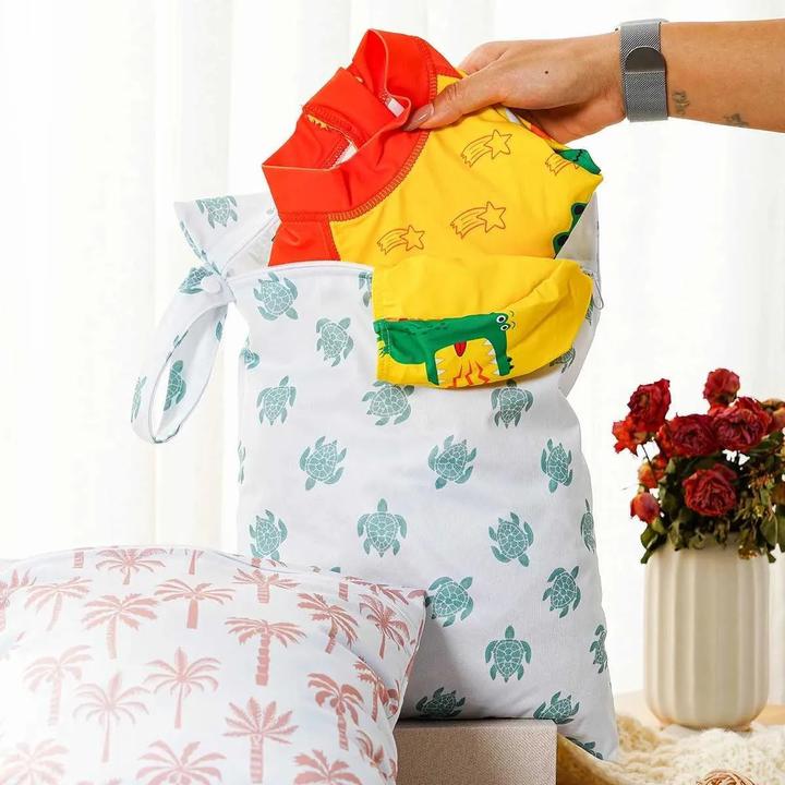 Actual product image ASMI 2 pieces Wetbag nappy bag set 25x35 cm