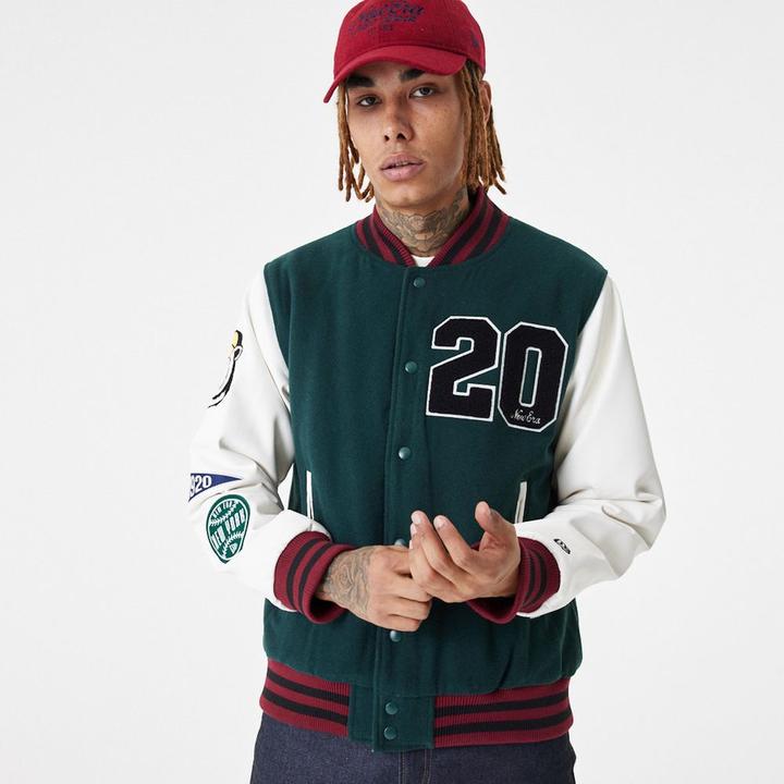 Produktbild New Era Varsity College Jacke - BRAND PATCHES - M (M)