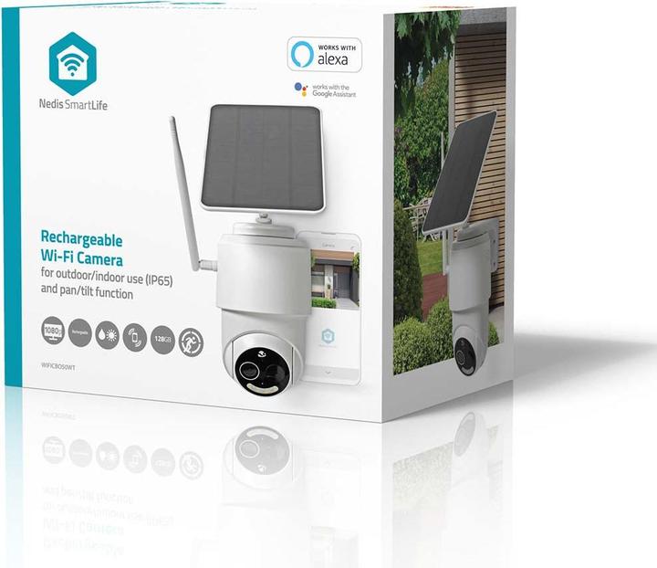 Produktbild Nedis SmartLife Aussenkamera | Wi-Fi | Full HD 1080p | Pan tilt | IP65 | Max. Batterie-Lebensdauer: 5 (1920 x 1080 Pixels)