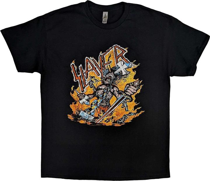 Immagine prodotto Slayer Maglietta Unisex Adulti Cartoon Flames (XL)