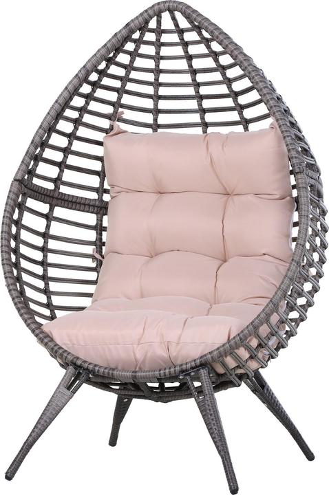 Immagine prodotto Outsunny Poltrona da giardino con design a goccia