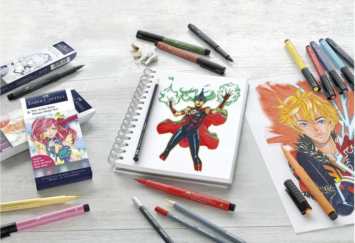Immagine prodotto Faber-Castell manga mangaka (Nero, 6 x)
