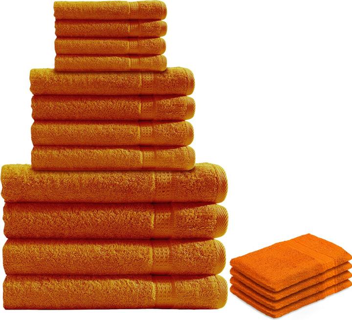 Actual product image Casativo 16-piece towel set made from 100% cotton (21 x 16 cm, 50 x 30 cm, 50 x 100 cm)