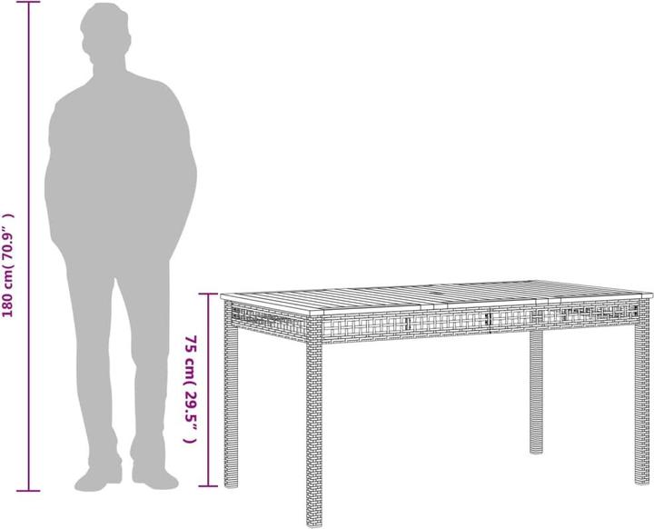 Produktbild VidaXL Gartentisch (90 cm)