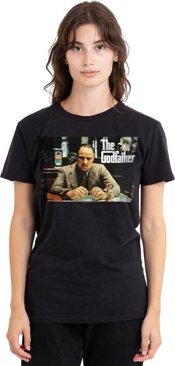 Actual product image The Godfather Unisex Adult Don Vito Corleone Picture T-Shirt (L)