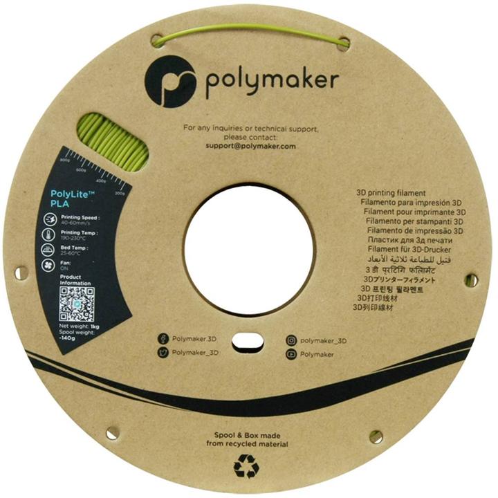Produktbild Polymaker PolyLite PLA (PLA, 1.75 mm, 1000 g, Grün)