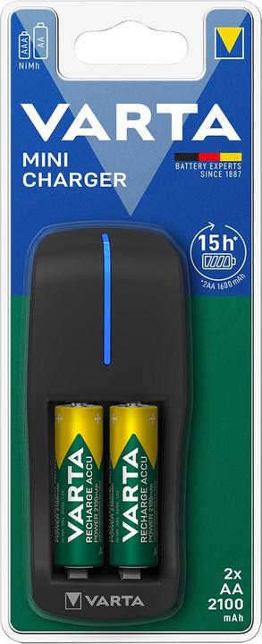 Varta Mini Charger (2 pcs., AA, 2100 mAh, Battery + charger)