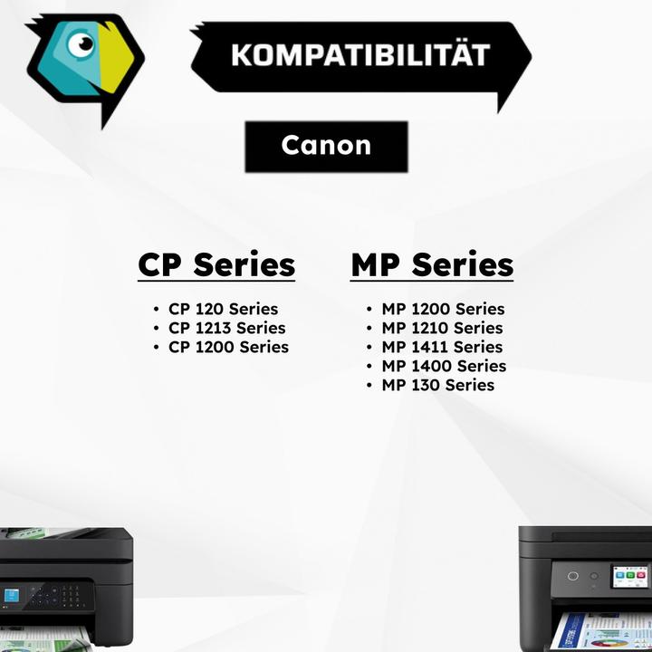 Produktbild Inkadoo Kompatibel zu Canon 4202A002 / EP-102 Farbband Schwarz, Rot, passend für Adler-Royal 1011 PD Nova...