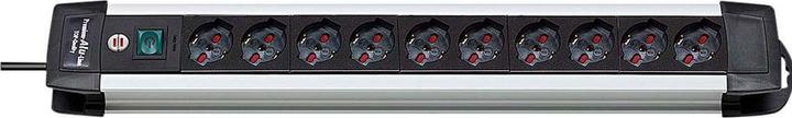 Image du produit Brennenstuhl Steckerleiste Premium Alu-Line 10x Italienische Steckdose Typ L (P17/11) - Italienischer Stecker Typ (10 x, 3 m)