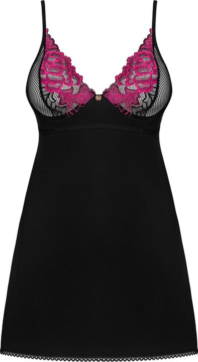 Immagine prodotto Obsessive Babydoll e stringhe Rosenty - Noir/Viola (M, L)