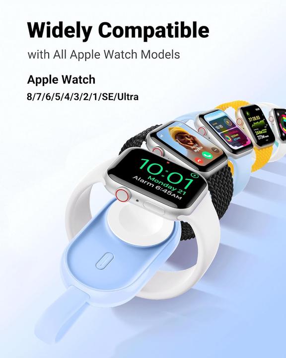 Actual product image Veger Mini Powerbank kompatibel mit Apple Watch Series (9-1) (1200 mAh)
