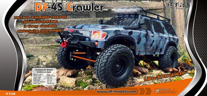 Actual product image DF-Models 4S Crawler Camo (RTR Ready-to-Run)