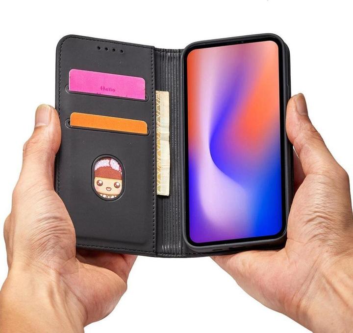 Actual product image Hurtel Magnet Card Case for iPhone 12 Pro Pouch Card Wallet Card Holder Black (Apple iPhone 12 Pro)