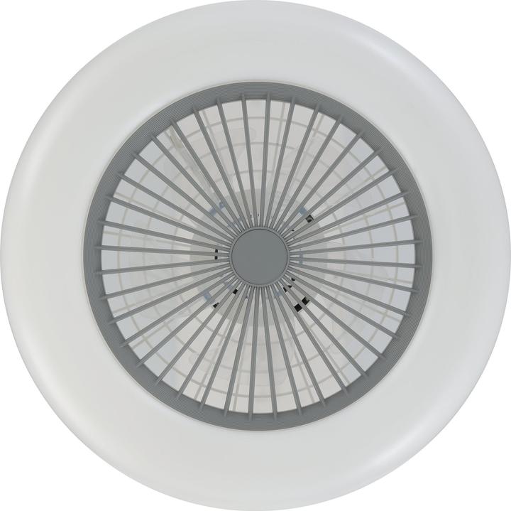 Actual product image EGLO 35144 SAYULITA-L LED triple fan 3x12.6W Ø550mm White Grey Milky controllable light colour di (4800 lm, IP44)