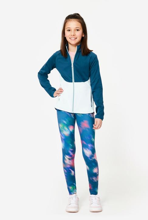 Actual product image Decathlon Girls' leggings breathable - colourful print (6, 7, 8)