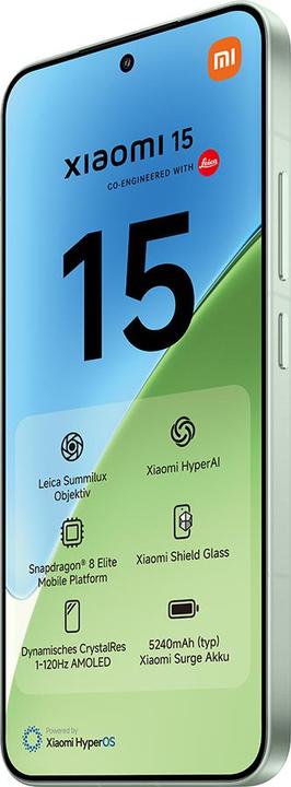 Image du produit Xiaomi 15 (512 Go, Green, 6.36", Double SIM, 50 Mpx, 5G)