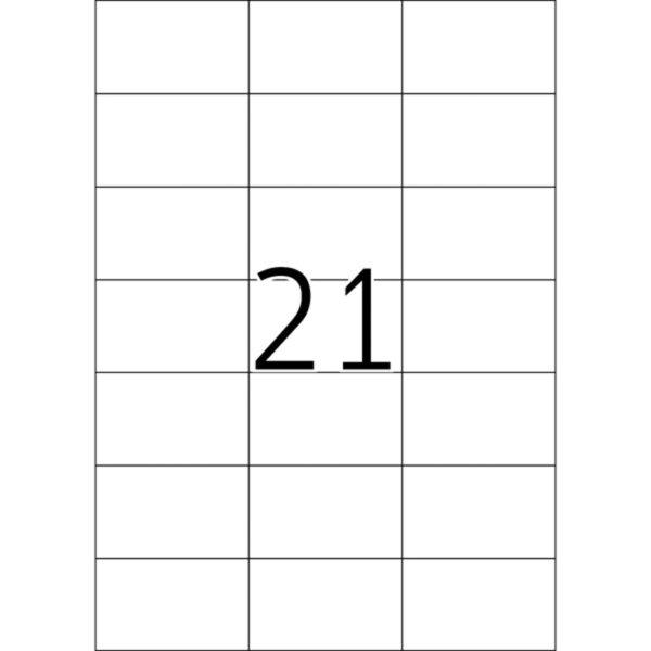 Blana Etiketten A4, 70 x 42,3mm, weiss, 500 Blatt