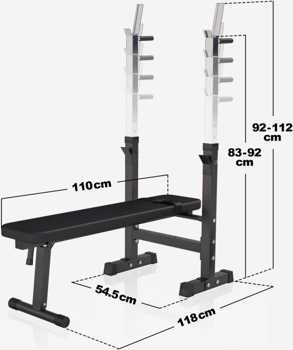 Image du produit Gorilla Sports Ensemble d'haltères longs en plastique 38kg-70kg