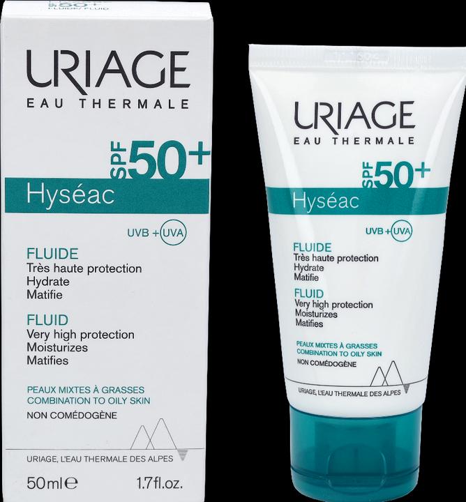 Actual product image Uriage Hyséac Fluid (Sun cream face, SPF 50, 50 ml, 77 g)
