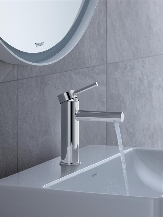 Produktbild Duravit Circle Einhebel-Waschtischmischer M FreshStart, ohne Ablaufgarnitur, Ausladung 117 mm, Chrom