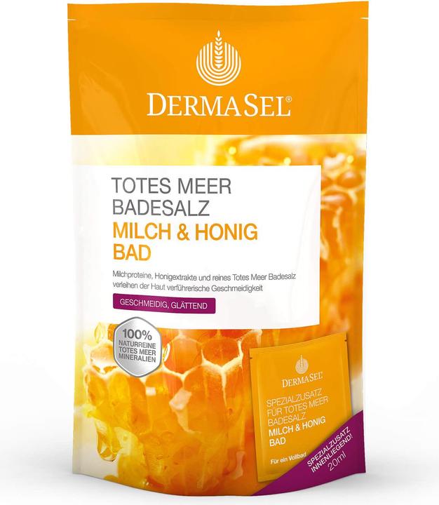 Produktbild DermaSel Badesalz Milch & Honig deutsch/französisch (Badesalz)