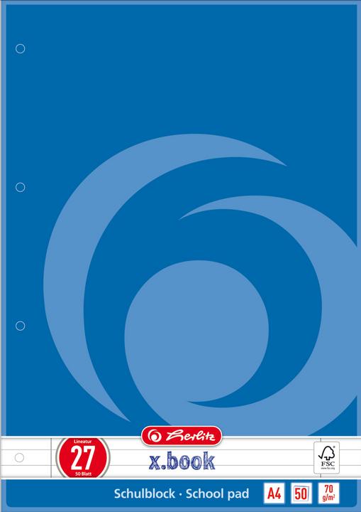 Actual product image Herlitz 216275 Notebook (A4, Lined, Hardcover)