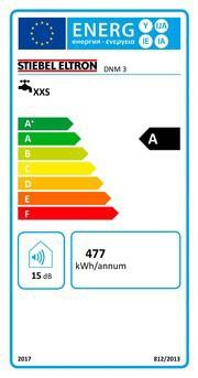 Energielabel Stiebel Eltron Mini doorstroomverwarmer