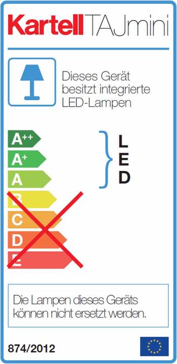 Etichetta energetica Kartell Lampada da tavolo Taj Mini LED (298 lm)