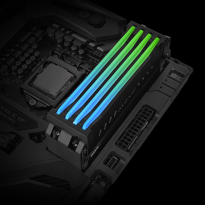 Actual product image Thermaltake Pacific R1 Plus DDR4 memory lighting set. (RGB)