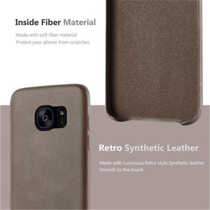 Produktbild Cadorabo Hard Cover Kunstleder mit Struktur (Samsung Galaxy S7 Edge)