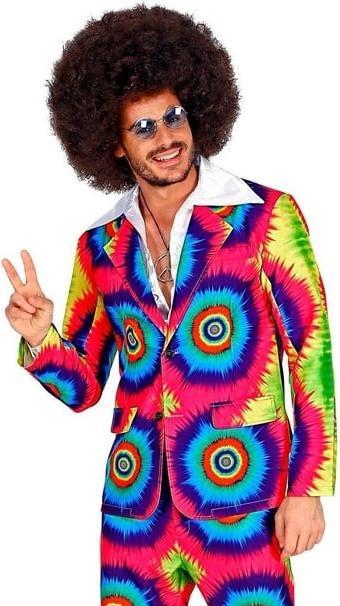 Actual product image Widmann THE 70s GROOVY STYLE - Tie Dye (jacket, trousers), XL (XL)