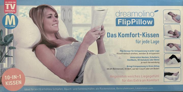 Image du produit Dreamolino Flip Pillow (23 x 50 x 14 cm, 43 x 50 x 15cm)