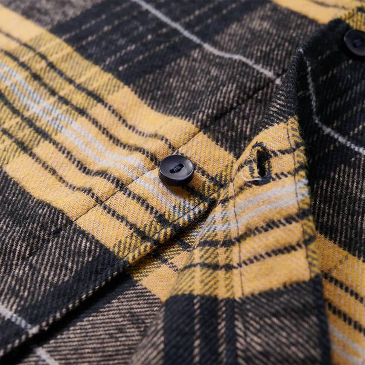 Image du produit VidaXL Chemise à carreaux pour enfants Jaune et Noir 104,Matière : 100 (104)