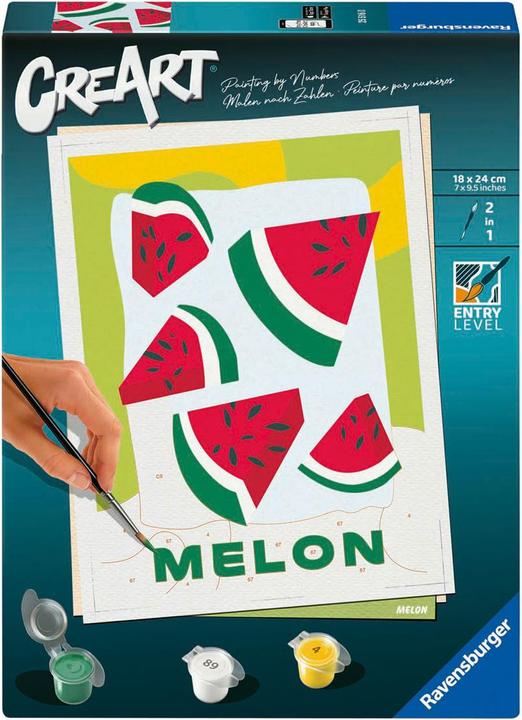 Immagine prodotto Ravensburger CreArt - Pittura per numeri 25516 - Meloni - da 12 anni per principianti