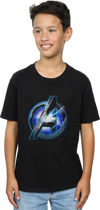Actual product image Boys Avengers Endgame Glowing Logo T-Shirt (128)