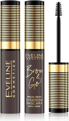 Eveline Brow & Go! Eyebrow Mascara Eyebrow Mascara 02 Dark 6Ml (02 Dark Brown)