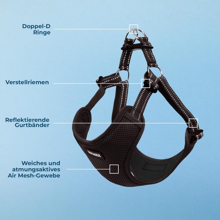 Actual product image Voyager Hundegeschirr mit Reflektorstreifen (L, Dog)
