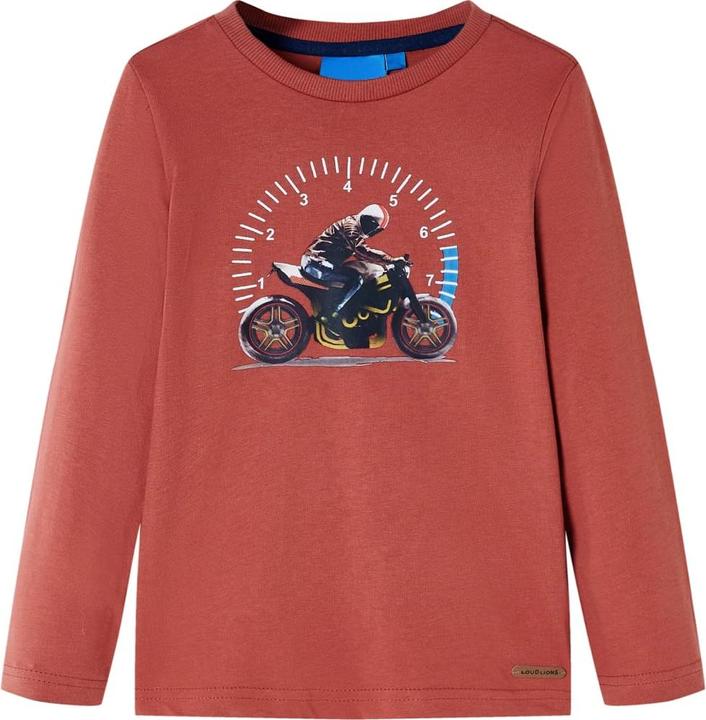 Actual product image VidaXL Children's long-sleeved shirt Henna 92,Material: 100 % cotton,colour (92)