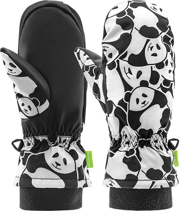 Image du produit Qunature The others Panda Heat Transfer Ski Gloves Kids Size S - Black/White (S)