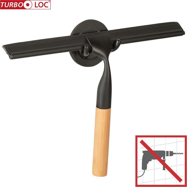 Image du produit Wenko Raclette de douche Bambusa noir/naturel