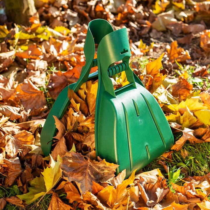 Actual product image UPP Leaf rake 2-piece leaf shovel Leaf collector Grass and leaf rake Garden