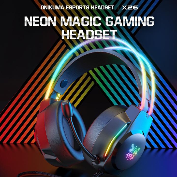 Image du produit Onikuma X26 Casque de jeu (filaire) Noir