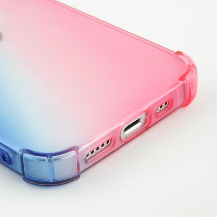 Actual product image PhoneLook Cover Rubber Bumper Rainbow with extra protection for corners Antishock bleu (Apple iPhone 15)