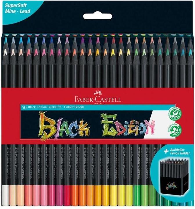Actual product image Faber-Castell Black Edition (Multicoloured, 50 x)