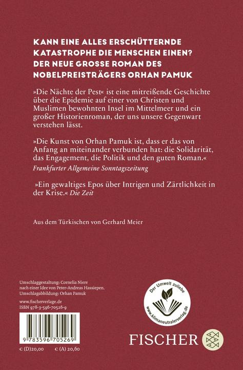 Immagine prodotto Die Nächte der Pest (Tedesco, Orhan Pamuk, Gerhard Meier, 2023)