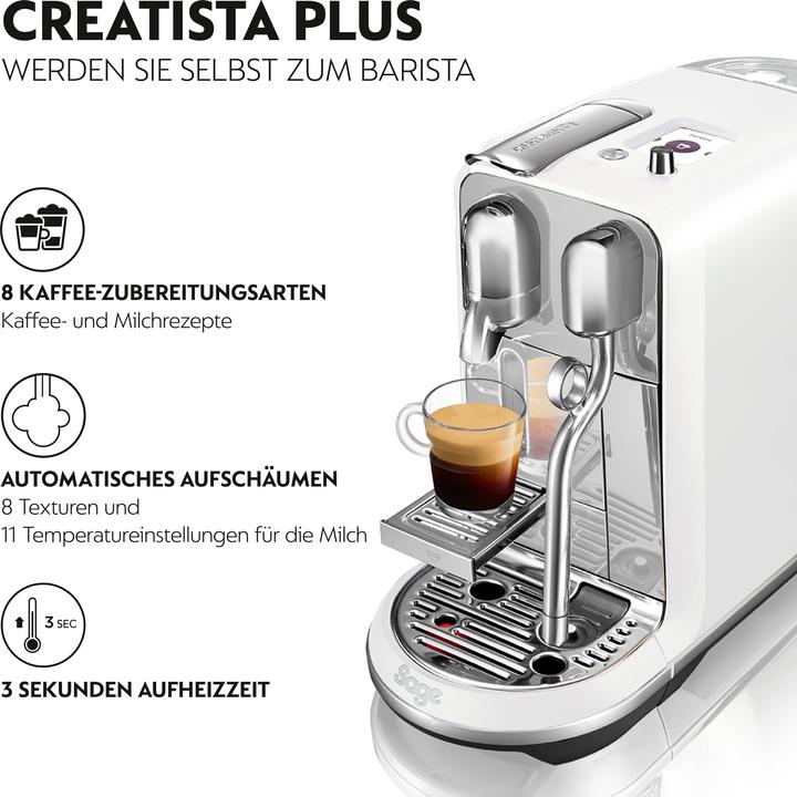 Image du produit Sage Nespresso Creatista Plus (NESPRESSO Original, Fiche CH)